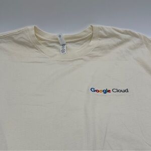 Men's‎ Ivory Google Embroidered Tee shirt XL